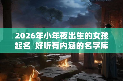 2026年小年夜出生的女孩起名  好听有内涵的名字库