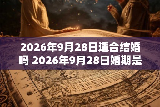 2026年9月28日适合结婚吗 2026年9月28日婚期是否吉利