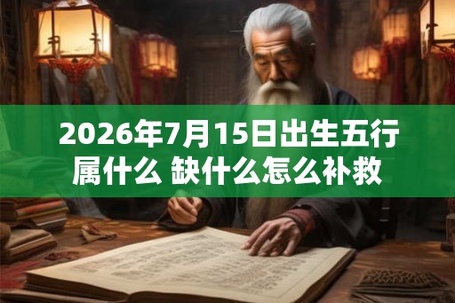 2026年7月15日出生五行属什么 缺什么怎么补救 2026年7月15日出生五行属什么 缺什么怎么补救