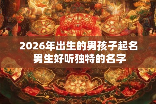 2026年出生的男孩子起名 男生好听独特的名字 2026年出生的男孩子起名 男生好听独特的名字