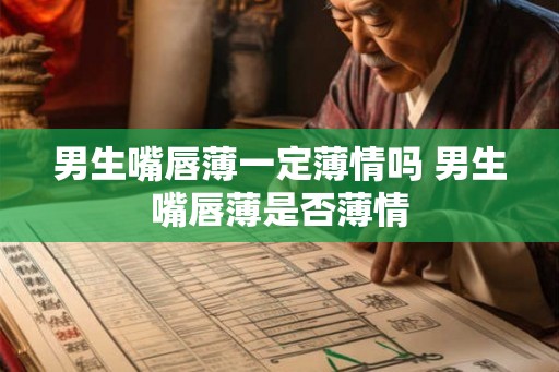 男生嘴唇薄一定薄情吗 男生嘴唇薄是否薄情