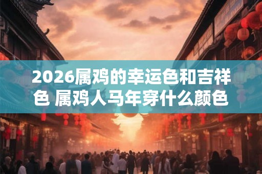 2026属鸡的幸运色和吉祥色 属鸡人马年穿什么颜色吉利
