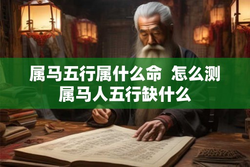 属马五行属什么命  怎么测属马人五行缺什么