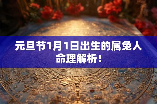 元旦节1月1日出生的属兔人命理解析！