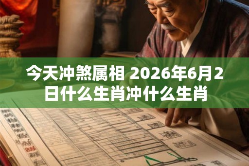 今天冲煞属相 2026年6月2日什么生肖冲什么生肖