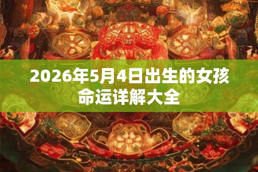 2026年5月4日出生的女孩命运详解大全