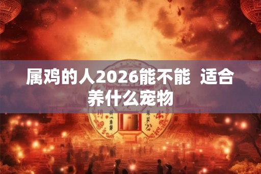 属鸡的人2026能不能  适合养什么宠物