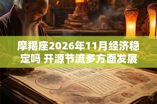 摩羯座2026年11月经济稳定吗 开源节流多方面发展