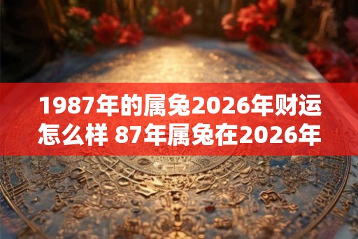 1987年的属兔2026年财运怎么样 87年属兔在2026年运势