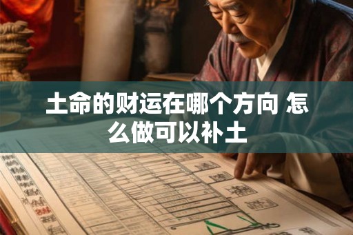 土命的财运在哪个方向 怎么做可以补土 土命的财运在哪个方向 怎么做可以补土