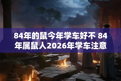 84年的鼠今年学车好不 84年属鼠人2026年学车注意事项 84年的鼠今年学车好不 84年属鼠人2026年学车注意事项