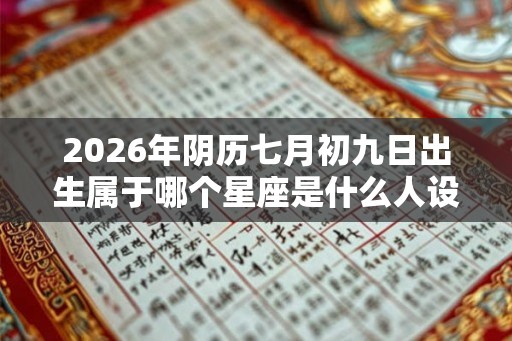 2026年阴历七月初九日出生属于哪个星座是什么人设