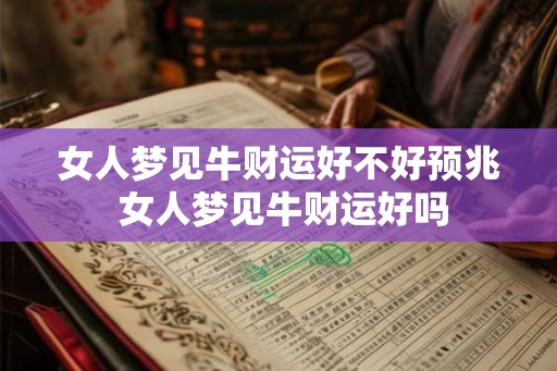 女人梦见牛财运好不好预兆 女人梦见牛财运好吗 女人梦见牛财运好不好预兆 女人梦见牛财运好吗