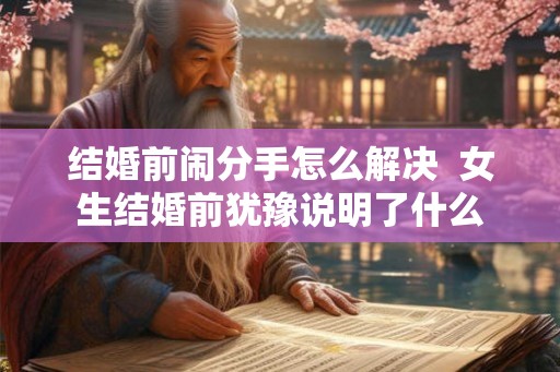 结婚前闹分手怎么解决  女生结婚前犹豫说明了什么