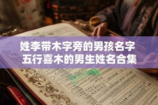 姓李带木字旁的男孩名字 五行喜木的男生姓名合集
