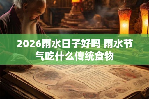 2026雨水日子好吗 雨水节气吃什么传统食物