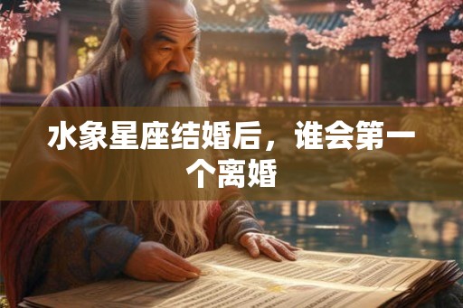 水象星座结婚后,谁会第一个离婚 水象星座结婚后,谁会第一个离婚