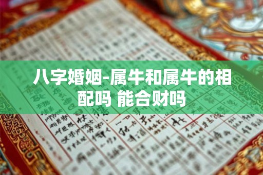 八字婚姻-属牛和属牛的相配吗 能合财吗