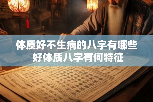 体质好不生病的八字有哪些 好体质八字有何特征 体质好不生病的八字有哪些 好体质八字有何特征