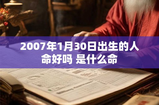 2007年1月30日出生的人命好吗 是什么命