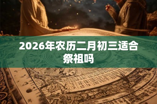 2026年农历二月初三适合祭祖吗