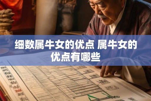 细数属牛女的优点 属牛女的优点有哪些