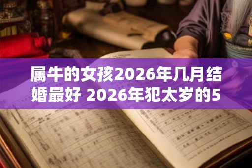 属牛的女孩2026年几月结婚最好 2026年犯太岁的5个生肖