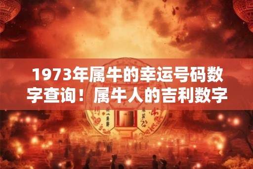 1973年属牛的幸运号码数字查询!属牛人的吉利数字是几 1973年属牛的幸运号码数字查询!属牛人的吉利数字是几