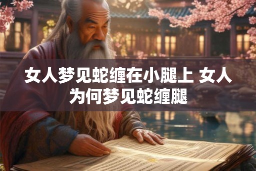 女人梦见蛇缠在小腿上 女人为何梦见蛇缠腿 女人梦见蛇缠在小腿上 女人为何梦见蛇缠腿