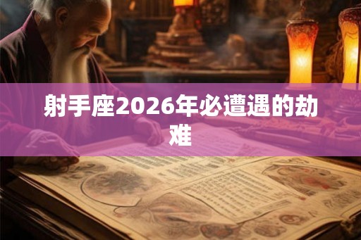 射手座2026年必遭遇的劫难