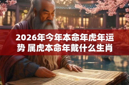 2026年今年本命年虎年运势 属虎本命年戴什么生肖
