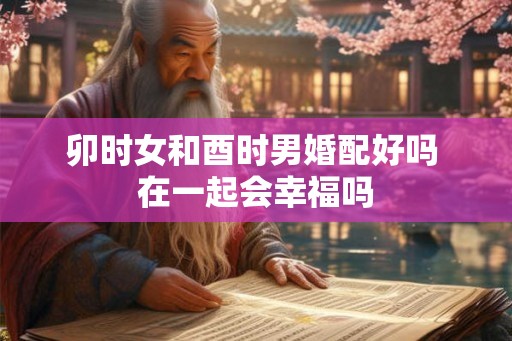 卯时女和酉时男婚配好吗 在一起会幸福吗