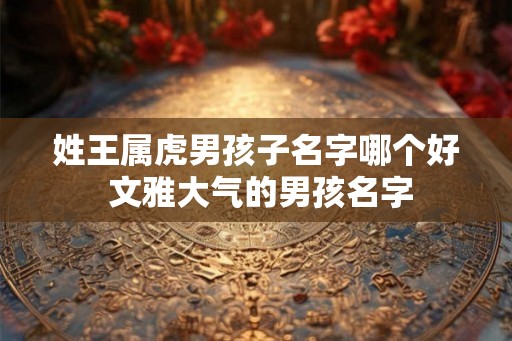 姓王属虎男孩子名字哪个好 文雅大气的男孩名字