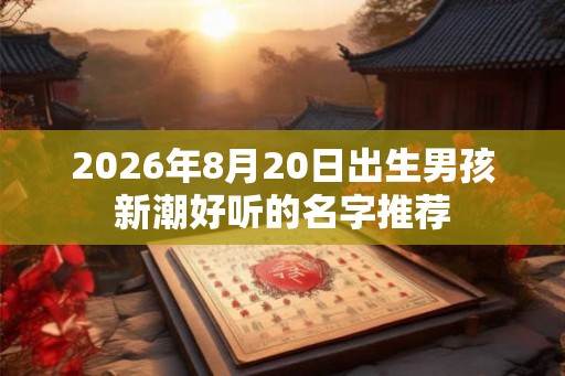 2026年8月20日出生男孩新潮好听的名字推荐 2026年8月20日出生男孩新潮好听的名字推荐