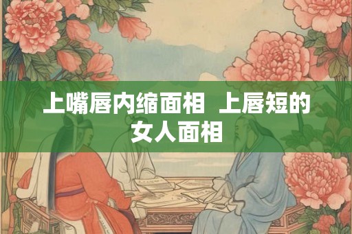 上嘴唇内缩面相  上唇短的女人面相