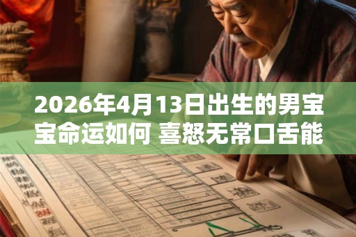 2026年4月13日出生的男宝宝命运如何 喜怒无常口舌能言 2026年4月13日出生的男宝宝命运如何 喜怒无常口舌能言