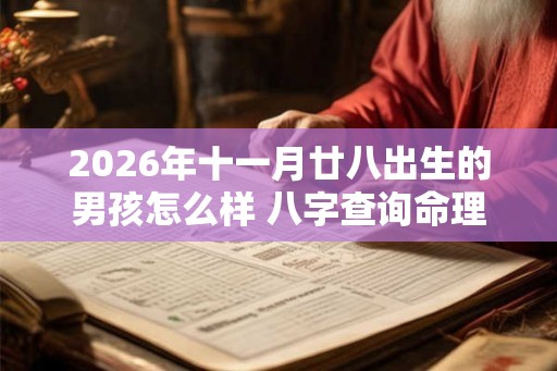 2026年十一月廿八出生的男孩怎么样 八字查询命理