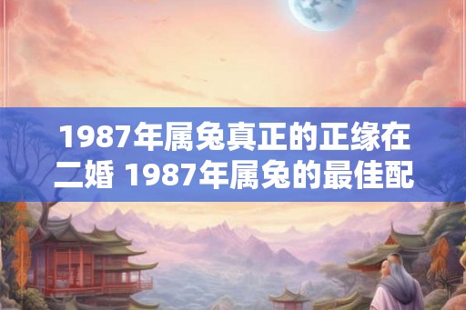1987年属兔真正的正缘在二婚 1987年属兔的最佳配偶