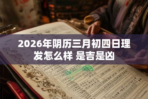 2026年阴历三月初四日理发怎么样 是吉是凶