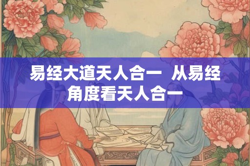 易经大道天人合一  从易经角度看天人合一