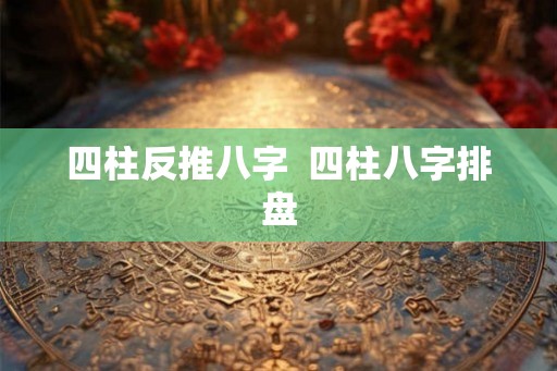 四柱反推八字 四柱八字排盘 四柱反推八字 四柱八字排盘