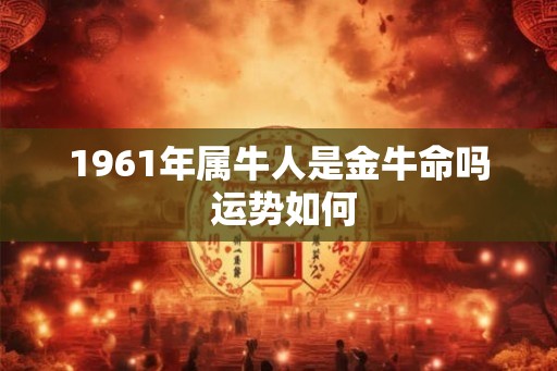 1961年属牛人是金牛命吗 运势如何