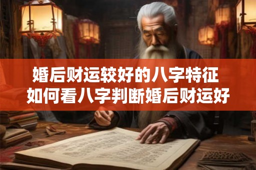 婚后财运较好的八字特征 如何看八字判断婚后财运好坏