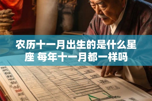 农历十一月出生的是什么星座 每年十一月都一样吗