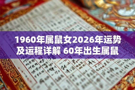 1960年属鼠女2026年运势及运程详解 60年出生属鼠人2026全年每月运势女性