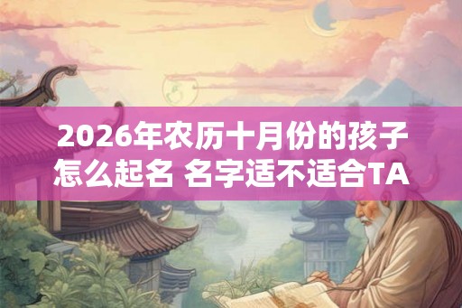 2026年农历十月份的孩子怎么起名 名字适不适合TA一看便知