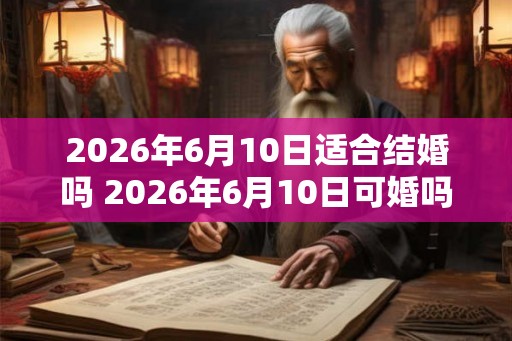 2026年6月10日适合结婚吗 2026年6月10日可婚吗