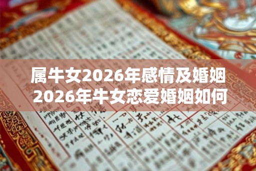 属牛女2026年感情及婚姻 2026年牛女恋爱婚姻如何