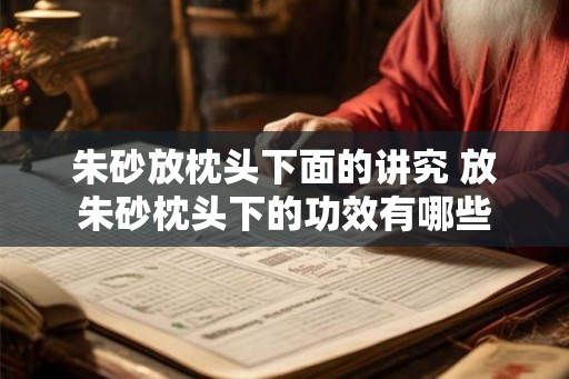 朱砂放枕头下面的讲究 放朱砂枕头下的功效有哪些