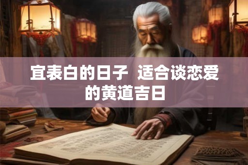 宜表白的日子  适合谈恋爱的黄道吉日